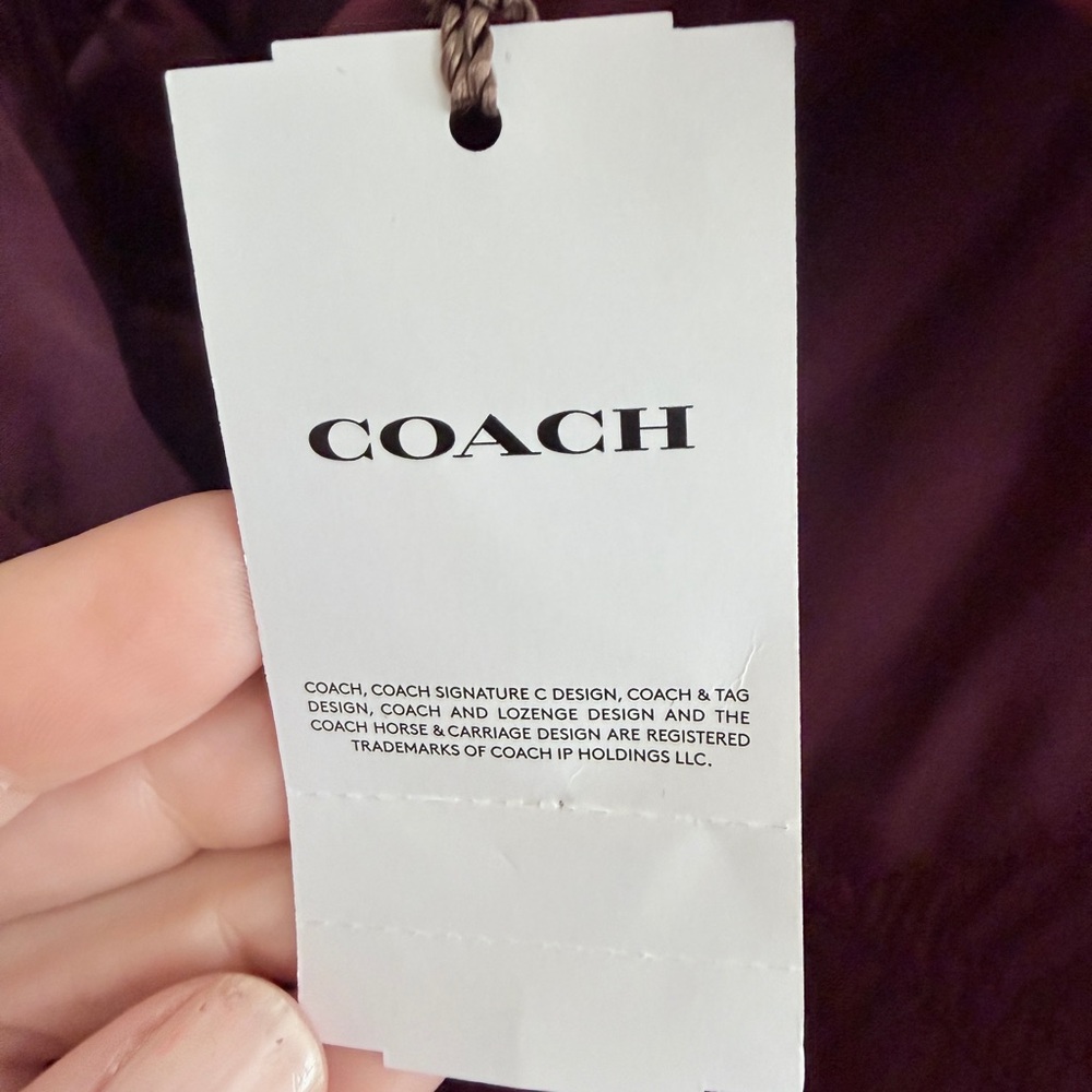 Quilted Burgundy Coach Jacket - Picture 8 of 11